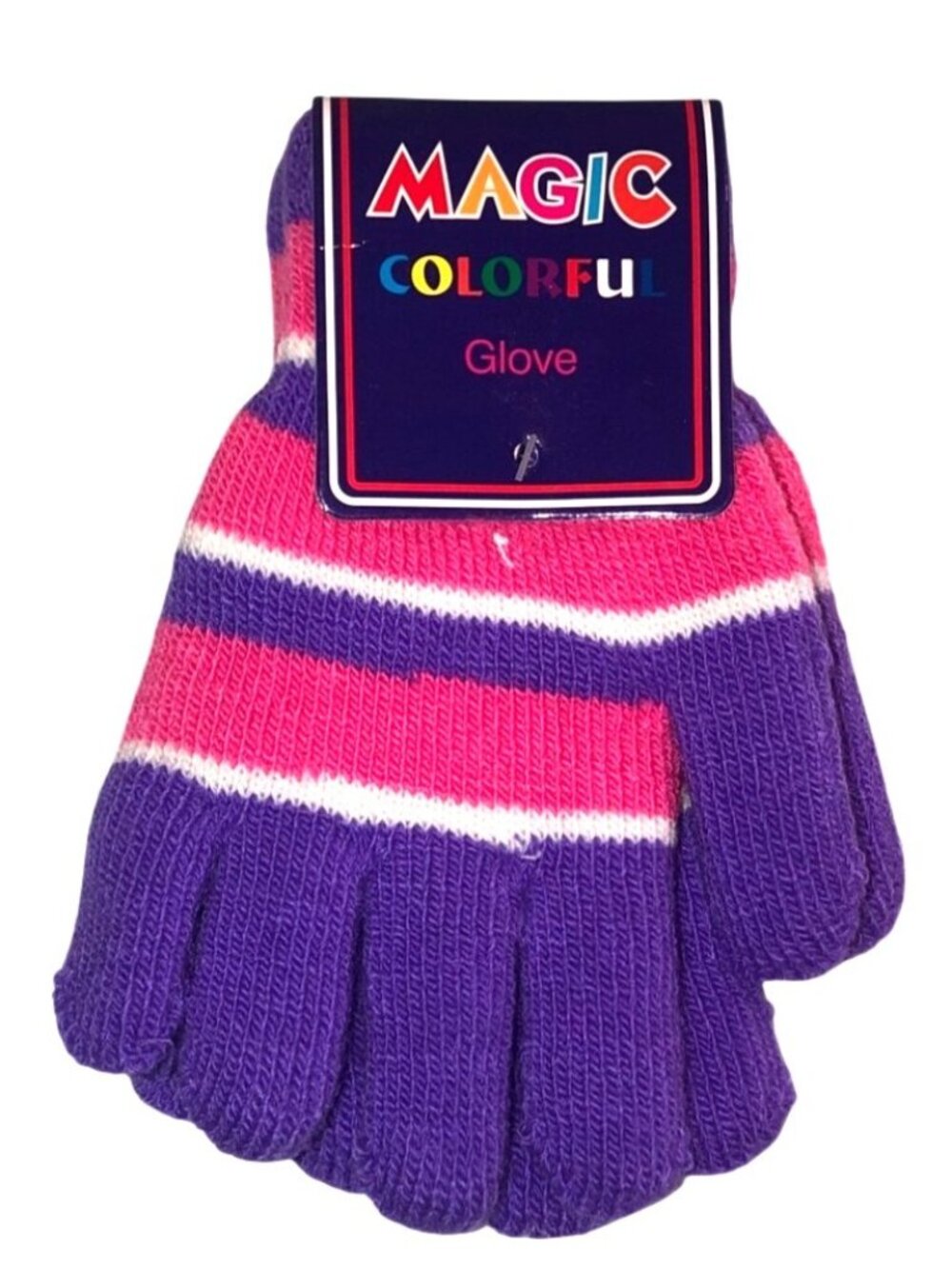 MAGIC- WARM KIDS COLORFULPINK/PURPLE MITTEN GLOVES
